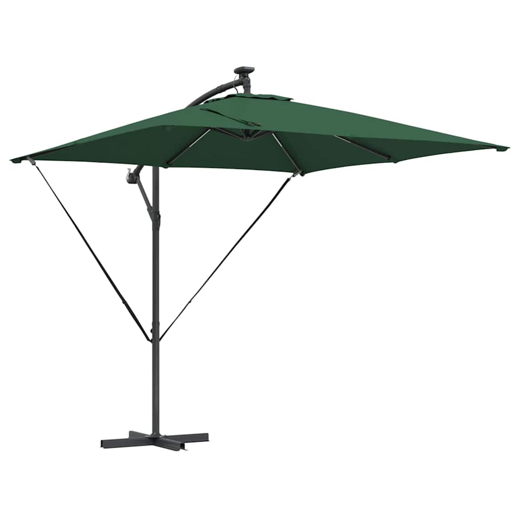 Cantilever Banana Parasol Green 249 x 249 x 250 cm