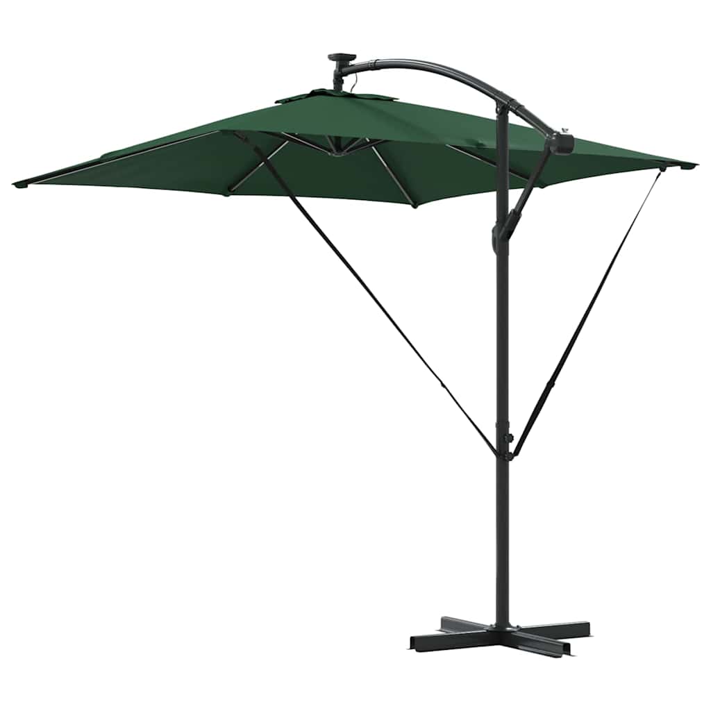 Cantilever Banana Parasol Green 249 x 249 x 250 cm