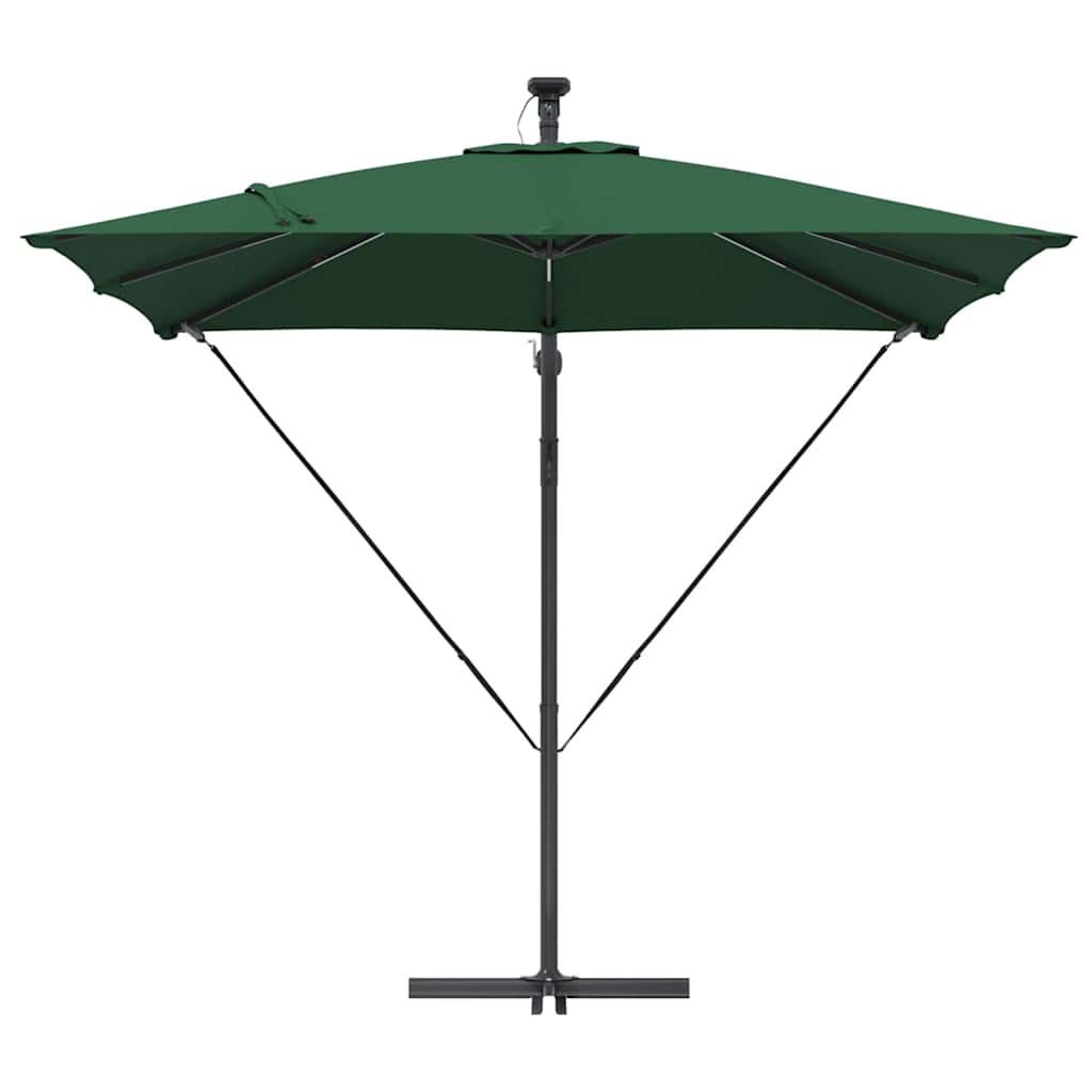 Cantilever Banana Parasol Green 249 x 249 x 250 cm