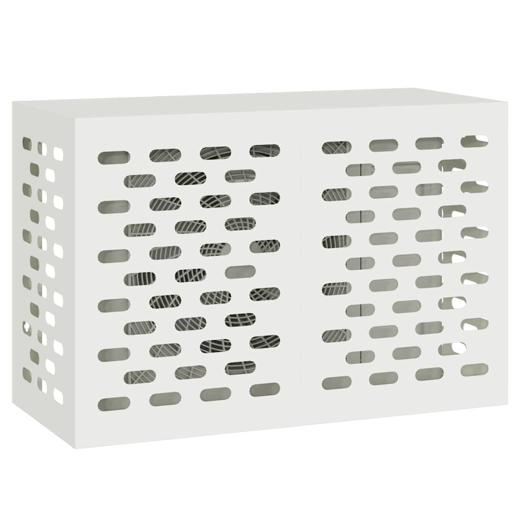 Air Conditioner Cover White 90 x 40 x 60 cm Steel