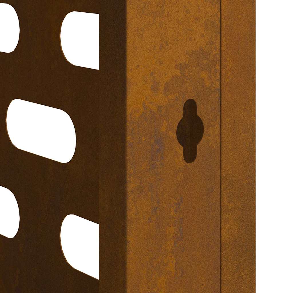 Air Conditioner Cover Rusty 110 x 50 x 80 cm Weathering steel