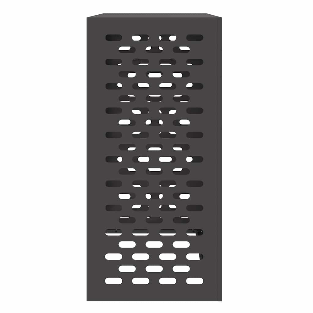 Air Conditioner Cover Black 110 x 50 x 105 cm Steel