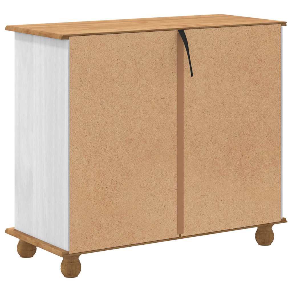 Chest of Drawer ASKIM White 91 x 40 x 79 cm Solid Pine wood