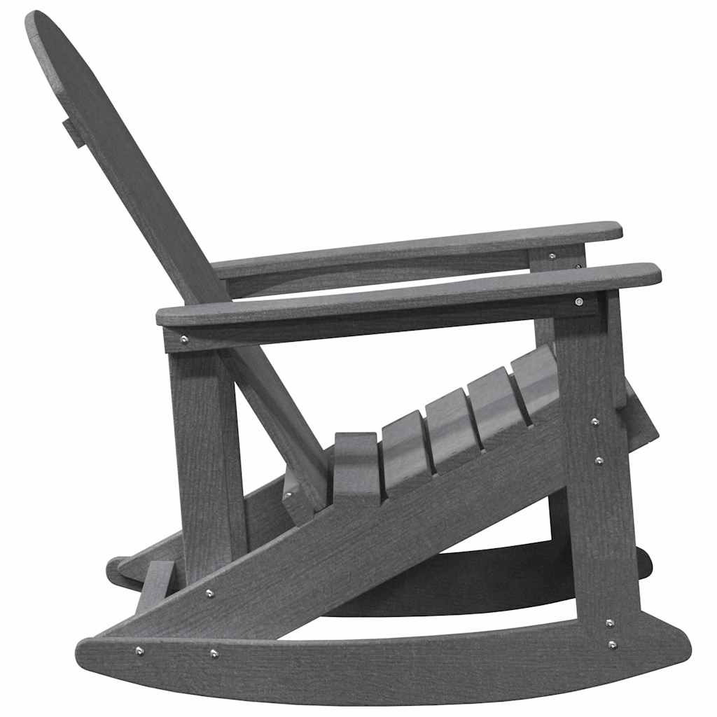 Adirondack Rocking Chair Light Grey 73.5 x 92 x 90cm Plastic