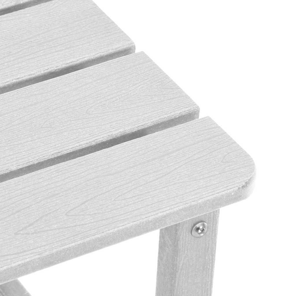 Adirondack Side Table White 38 x 38 x 46 cm HDPE