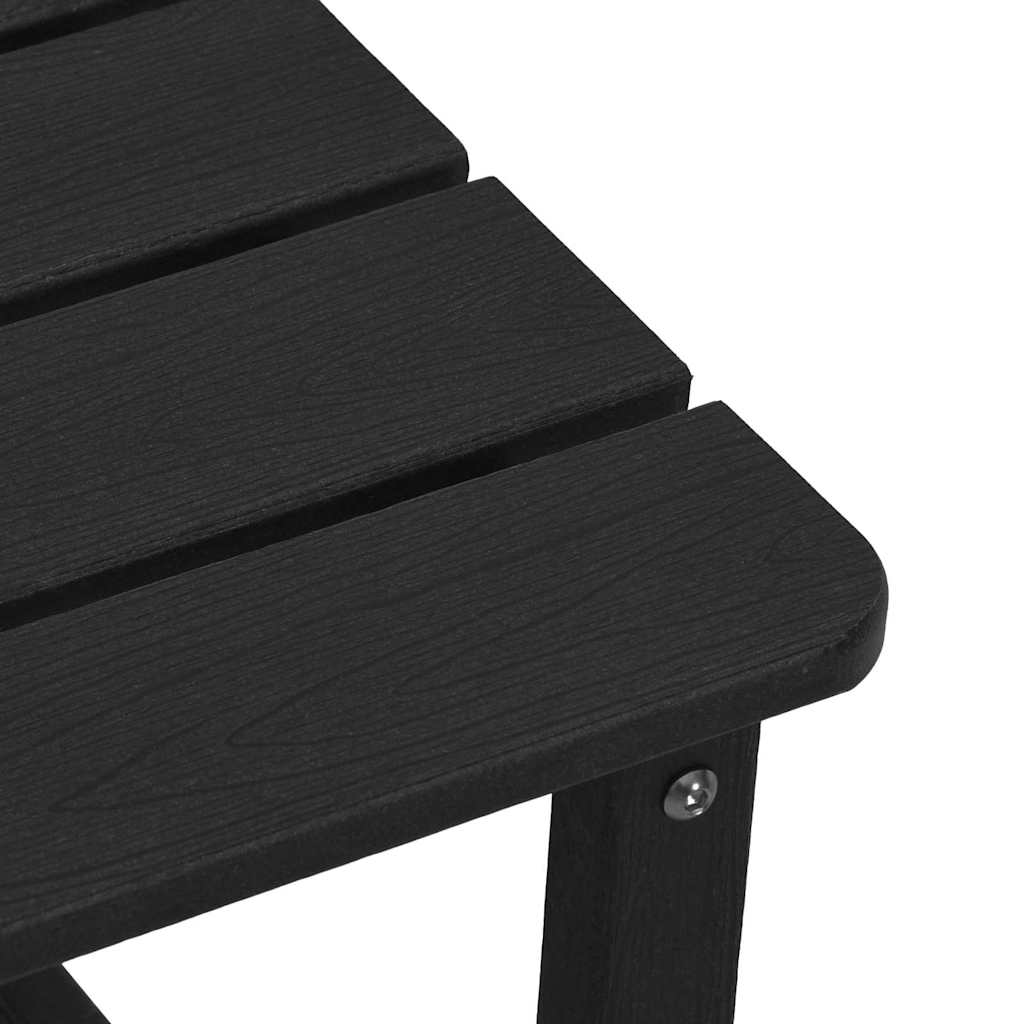 Adirondack Side Table Black 38 x 38 x 46 cm HDPE