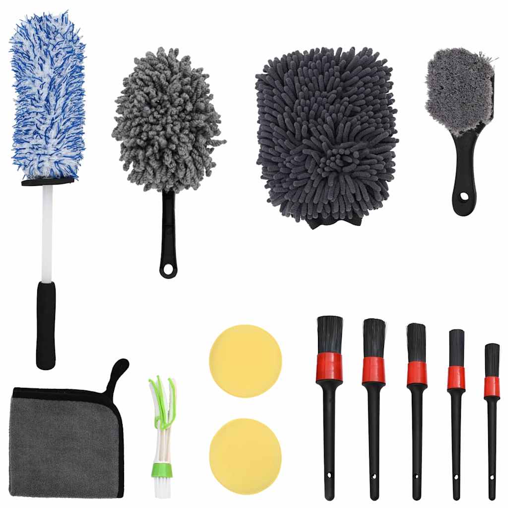 Car Cleaning Brush Set 13 pcs 13 pcs Multi Color
