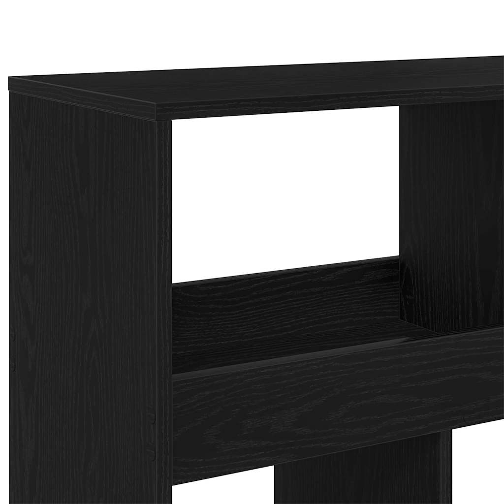 Bookshelf 2 pcs Black oak 100 x 33 x 187.5 cm Engineered wood