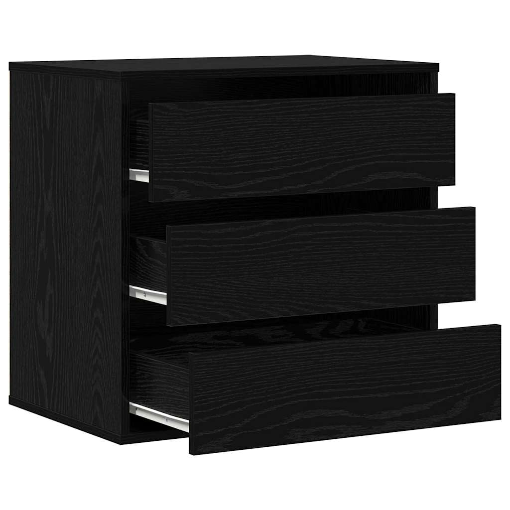 Chest of Drawers Black oak 60 x 41 x 58 cm Engineered wood
