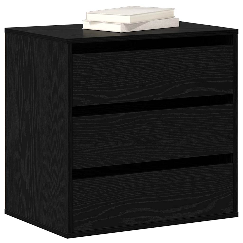 Chest of Drawers Black oak 60 x 41 x 58 cm Engineered wood