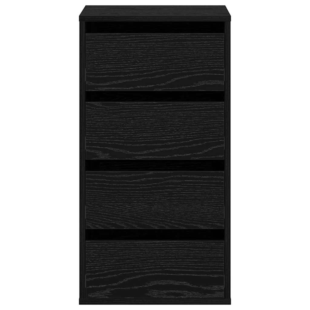 Chest of Drawers Black oak 40 x 41 x 76 cm Engineered wood