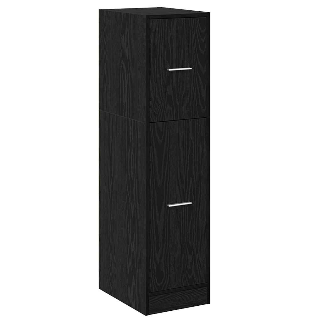 Apothecary Cabinet Black oak 30 x 41 x 118 cm Engineered wood