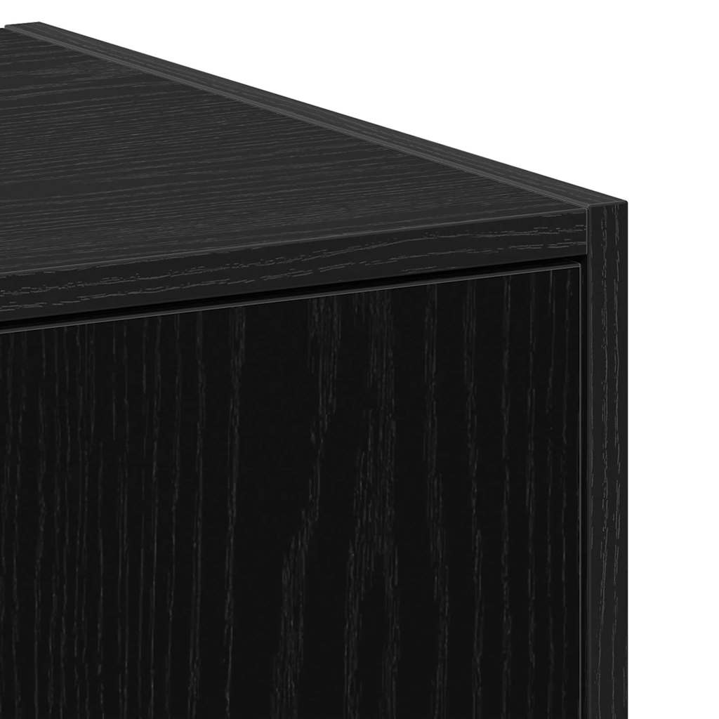 Apothecary Cabinet Black oak 40 x 41 x 118 cm Engineered wood