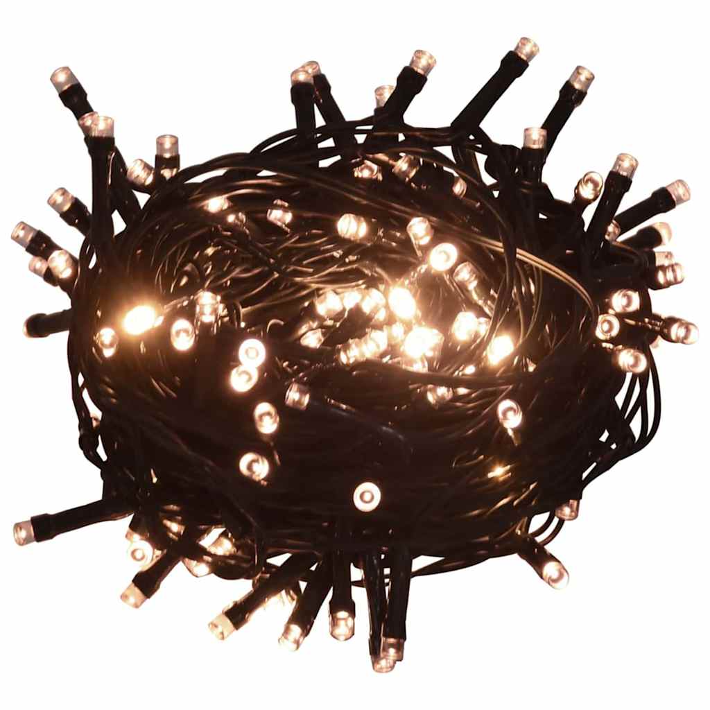 Christmas Tree with Decorative String Lights Black 240 cm