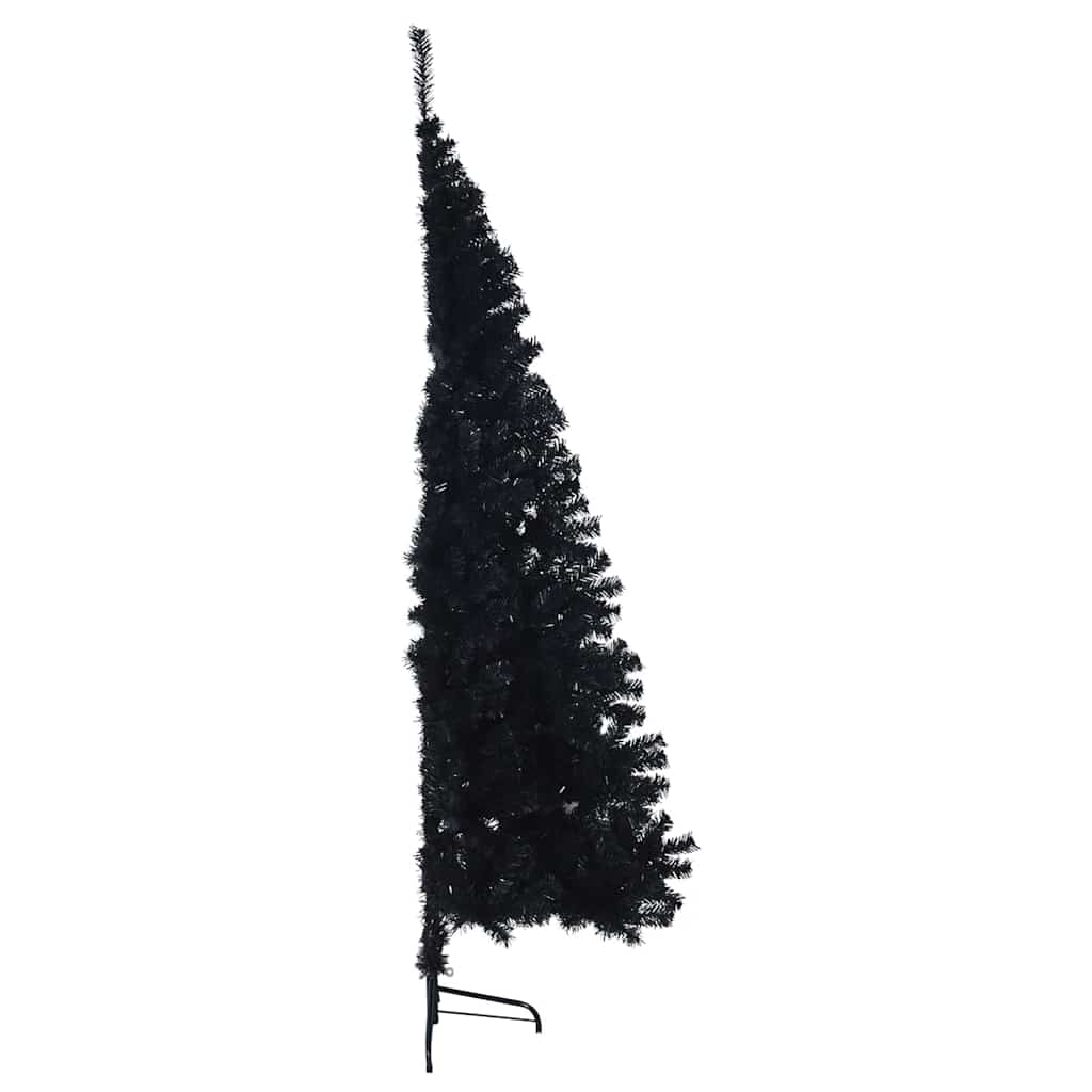 Christmas Tree with Decorative String Lights Black 240 cm