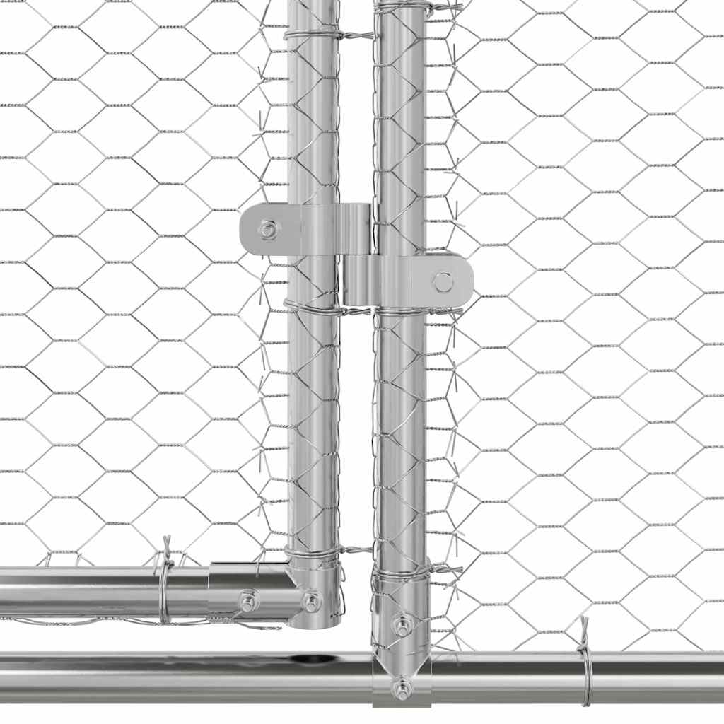 Chicken Cage Silver 400 x 200 x 198.5 cm Galvanised steel