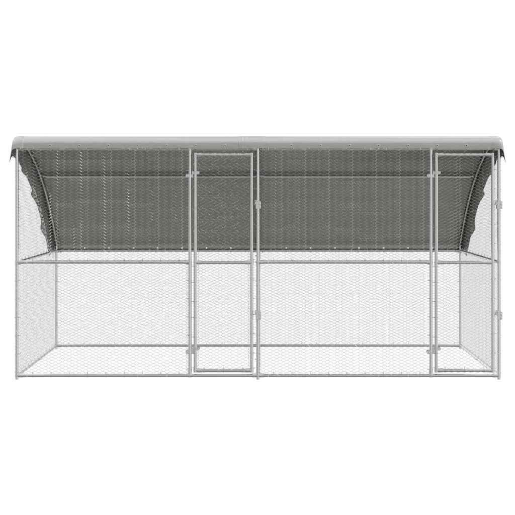 Chicken Cage Silver 400 x 200 x 198.5 cm Galvanised steel