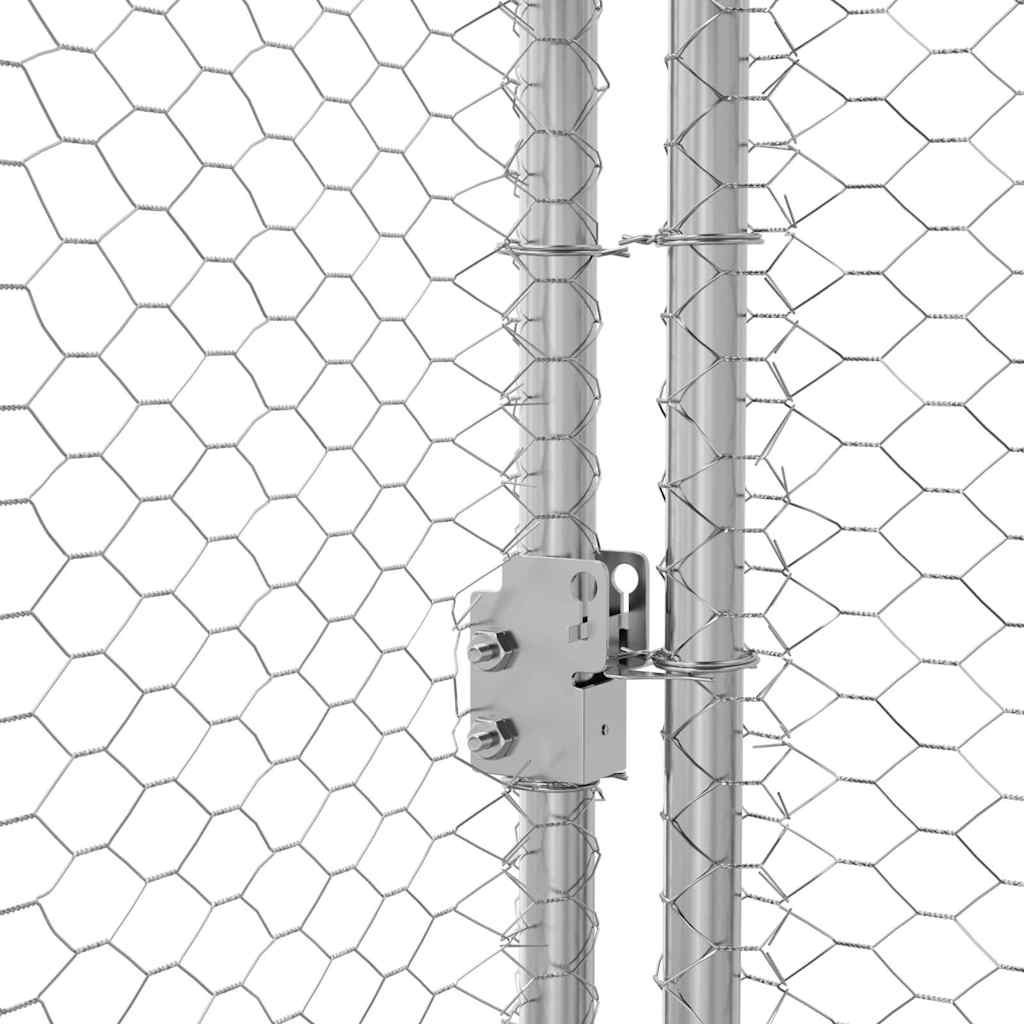 Chicken Cage Silver 400 x 200 x 198.5 cm Galvanised steel