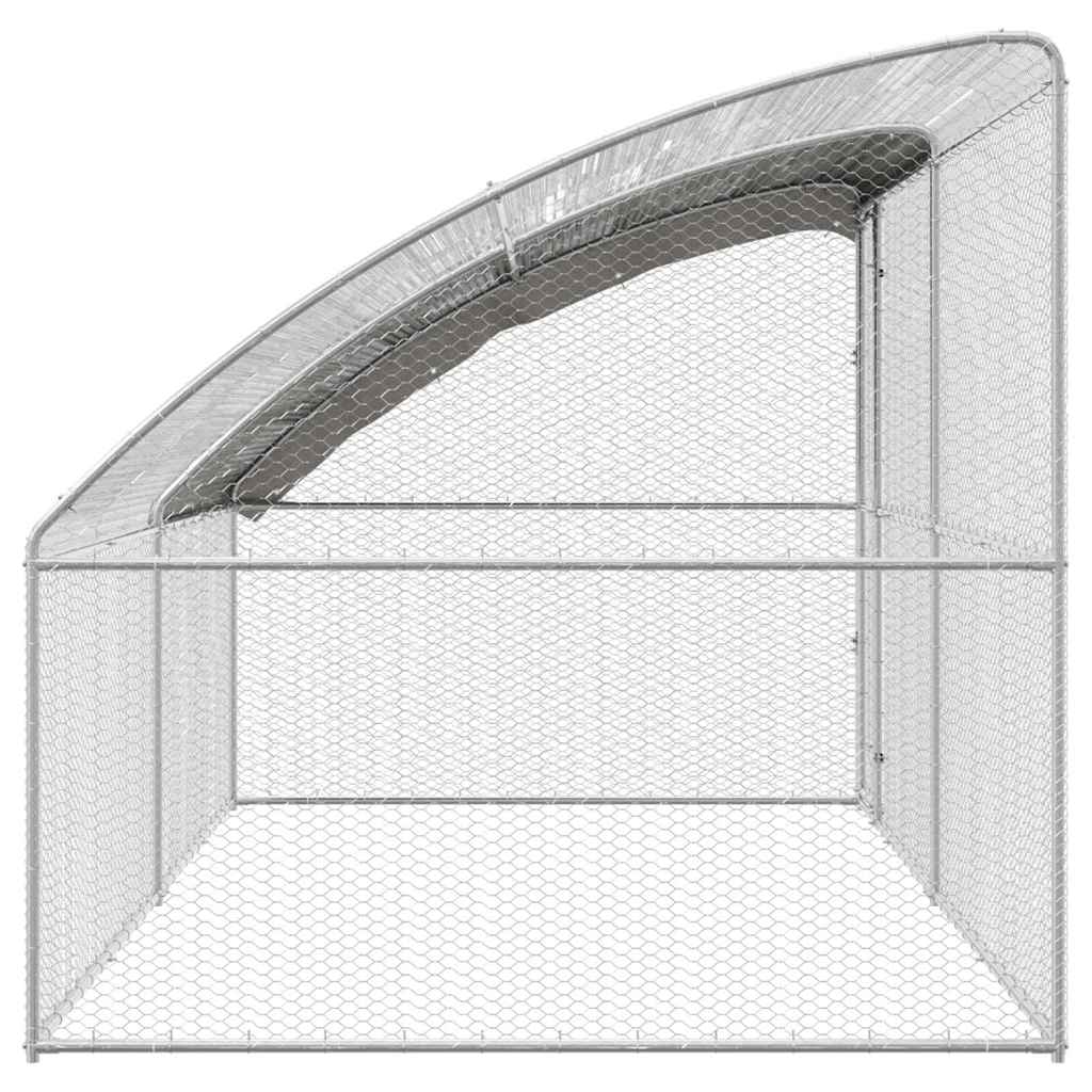 Chicken Cage Silver 400 x 200 x 198.5 cm Galvanised steel