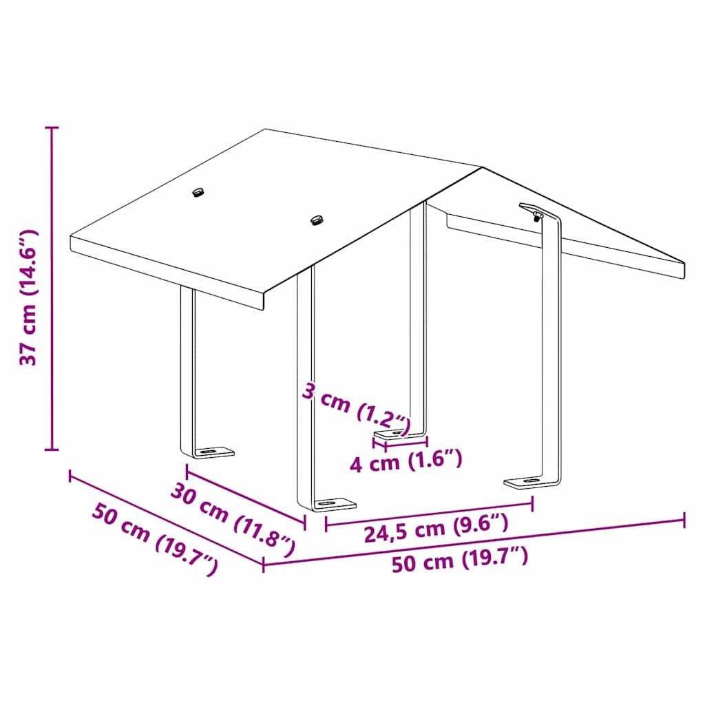 Chimney Hood Silver 50 x 50 x 37 cm Stainless Steel