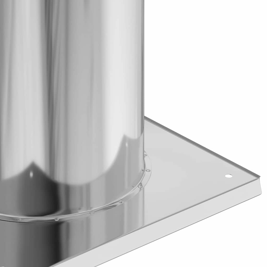 Chimney Head Extension Silver 24 x 24 x 50 cm Stainless Steel