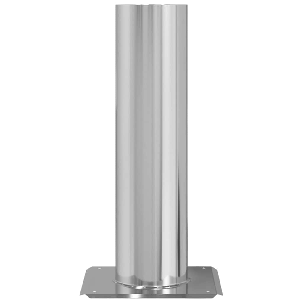 Chimney Head Extension Silver 24 x 24 x 50 cm Stainless Steel