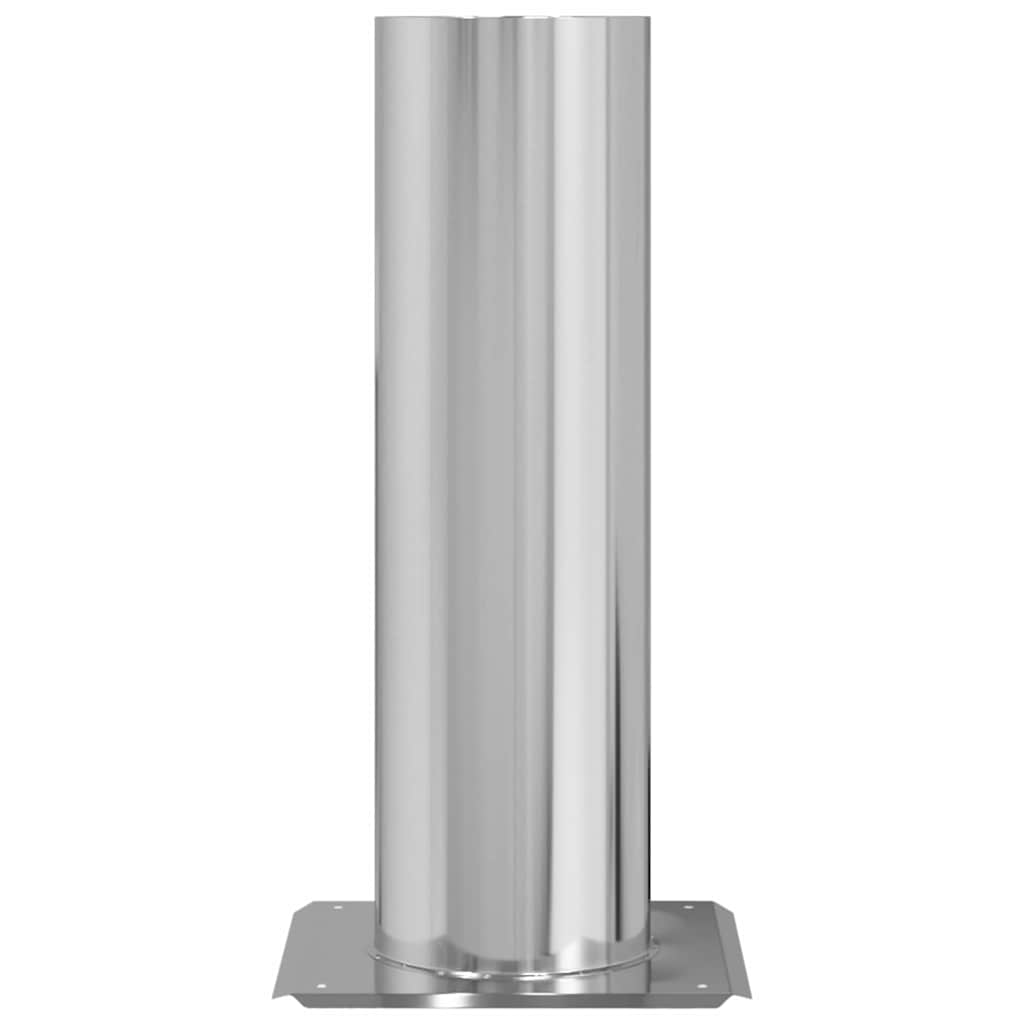 Chimney Head Extension Silver 26 x 26 x 50 cm Stainless Steel