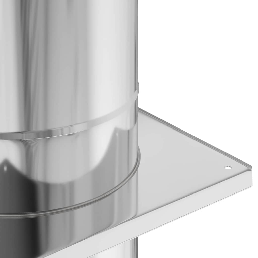 Chimney Extension Silver 35 x 35 x 65 cm Stainless Steel