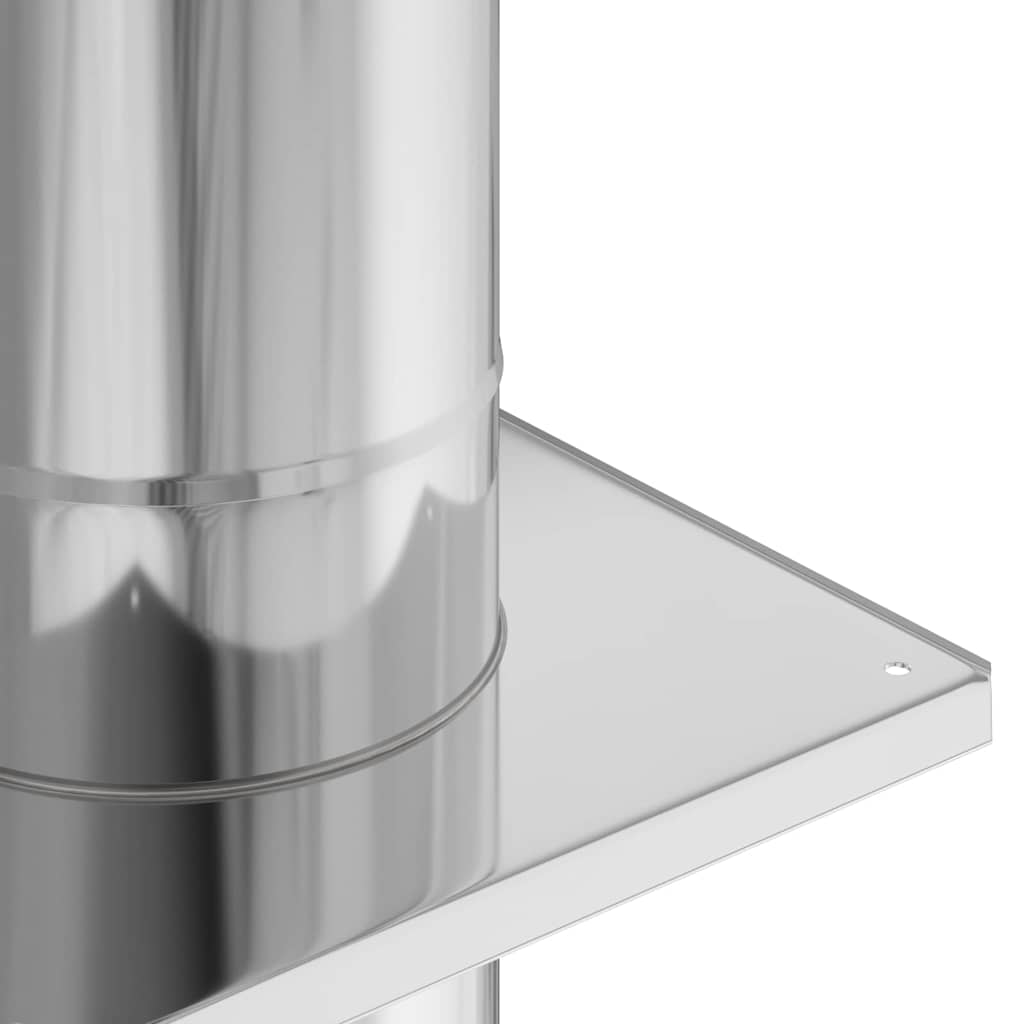 Chimney Extension Silver 25 x 25 x 82 cm Stainless Steel