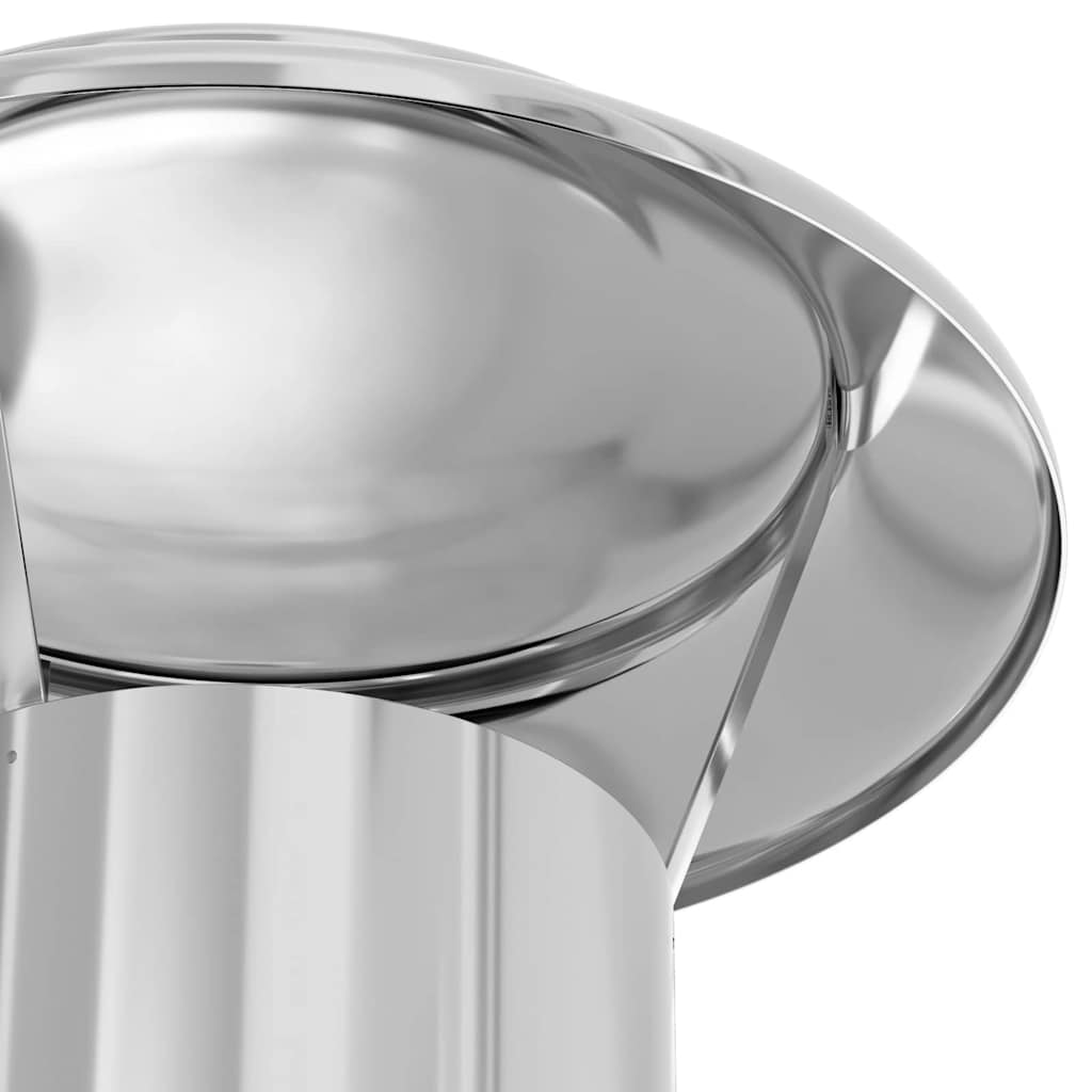 Chimney Extension Silver 25 x 25 x 82 cm Stainless Steel