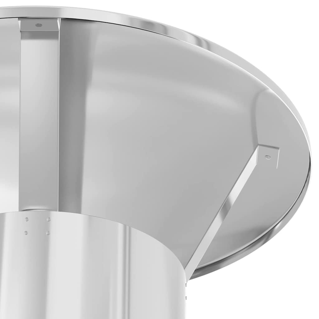 Chimney Extension Silver 35 x 35 x 82 cm Stainless Steel