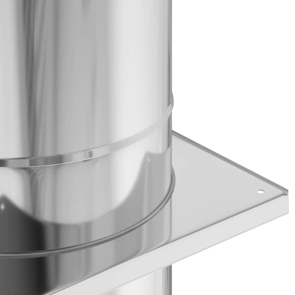 Chimney Extension Silver 35 x 35 x 82 cm Stainless Steel