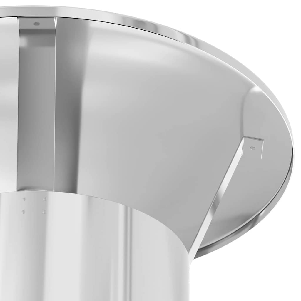 Chimney Extension Silver 35 x 35 x 82 cm Stainless Steel