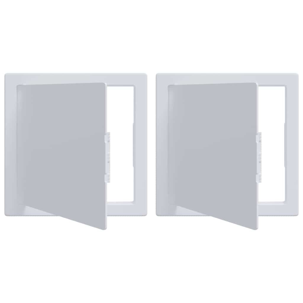 Access Panels 2 pcs White 15 x 15 x 2 cm ABS Plastic