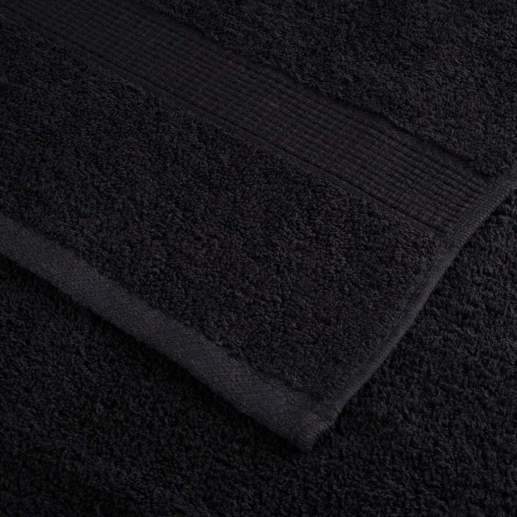 600 gsm Guest Towels SOLUND 50 pcs Black 50 x 100 cm Cotton