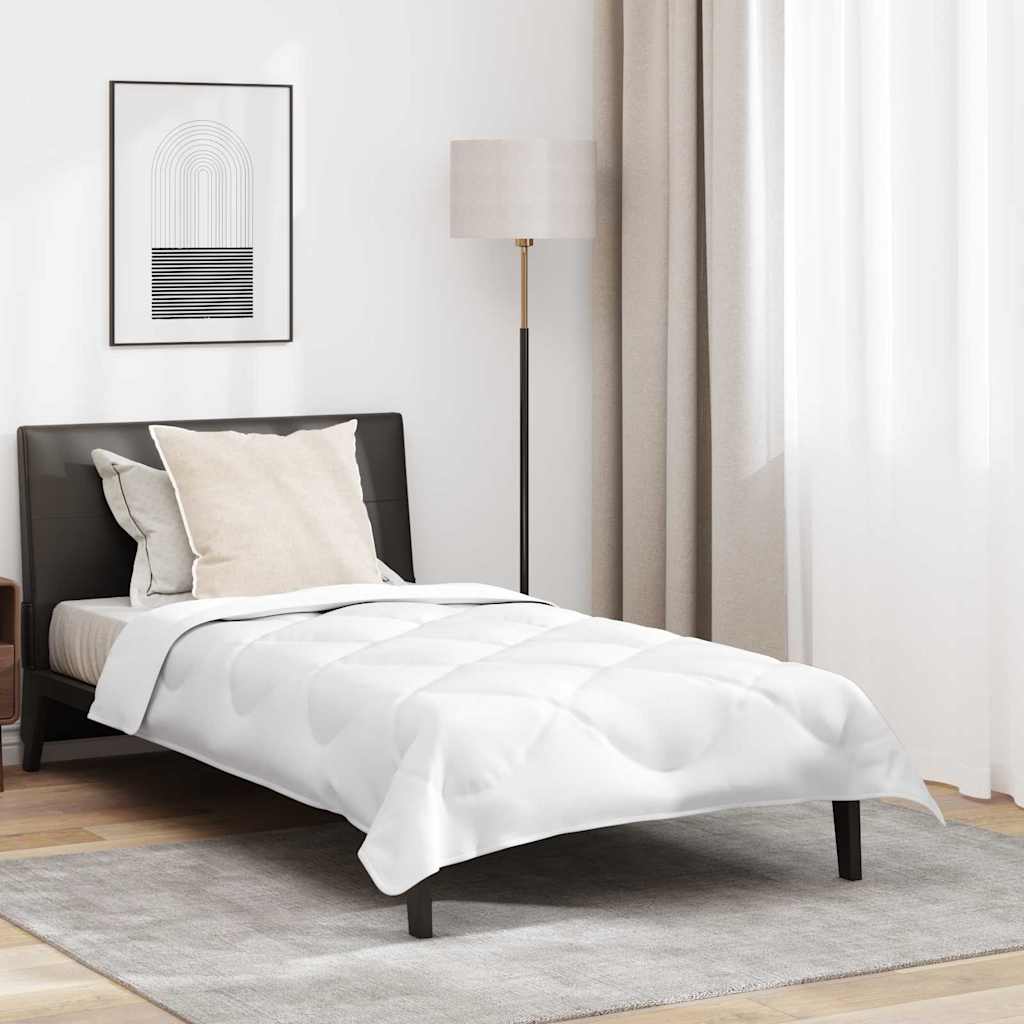 All-season Duvet 2 pcs White 155 x 220 cm Microfibre