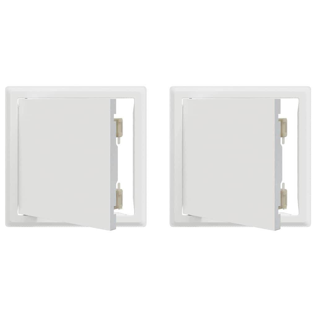 Access Panel Manual 2 pcs White 20 x 20 cm Steel