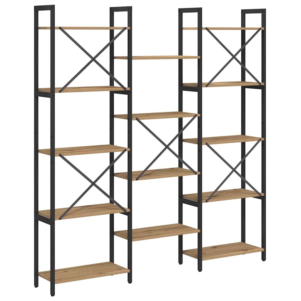Bookshelf Artisan oak 156 x 25 x 167.5 cm Engineered wood