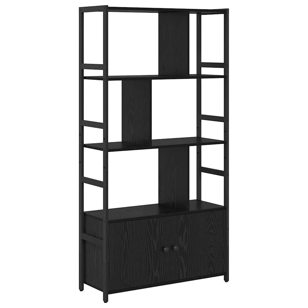 Bookshelf Black oak 80 x 30 x 155.5 cm Engineered wood