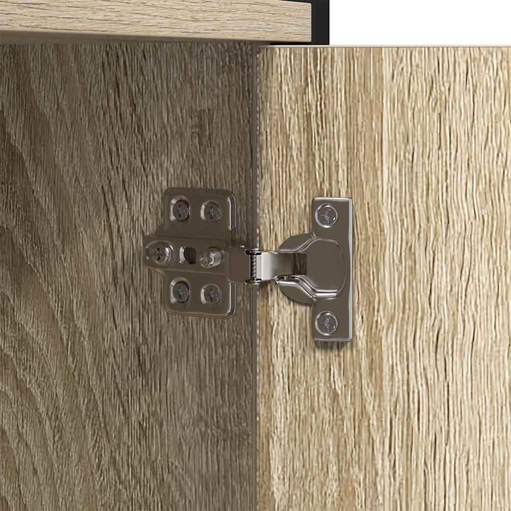 Bookshelf Sonoma oak 80 x 30 x 155.5 cm Engineered wood