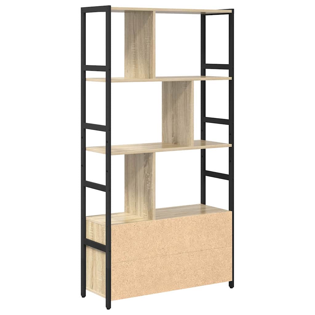 Bookshelf Sonoma oak 80 x 30 x 155.5 cm Engineered wood