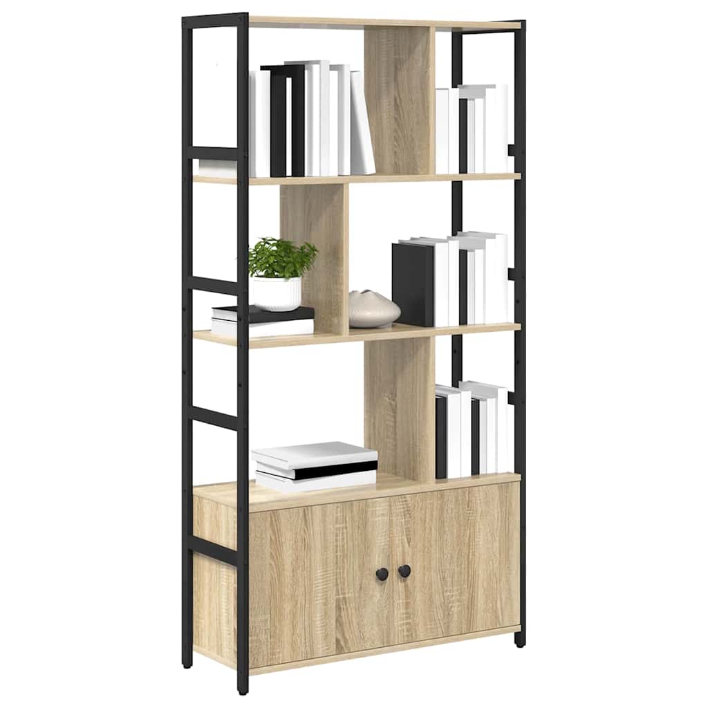 Bookshelf Sonoma oak 80 x 30 x 155.5 cm Engineered wood