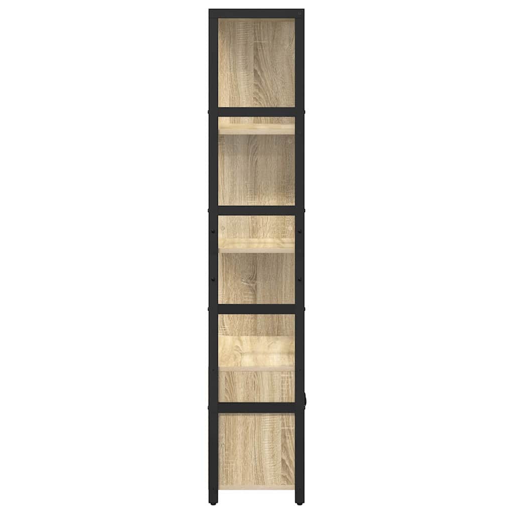 Bookshelf Sonoma oak 80 x 30 x 155.5 cm Engineered wood
