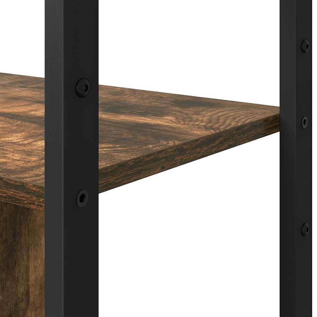 Bookshelf Smoked oak 80 x 30 x 155.5 cm Engineered wood