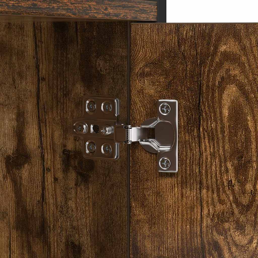 Bookshelf Smoked oak 80 x 30 x 155.5 cm Engineered wood