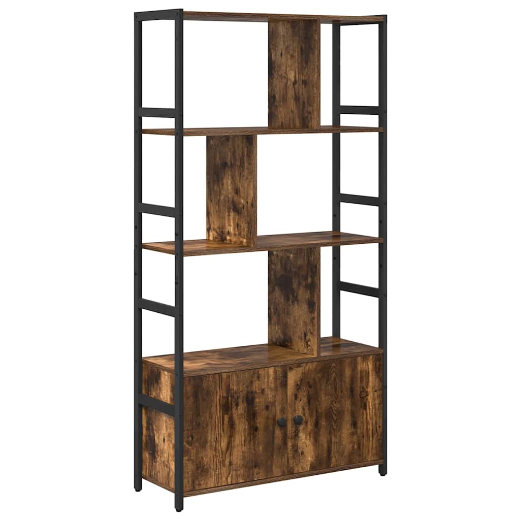 Bookshelf Smoked oak 80 x 30 x 155.5 cm Engineered wood