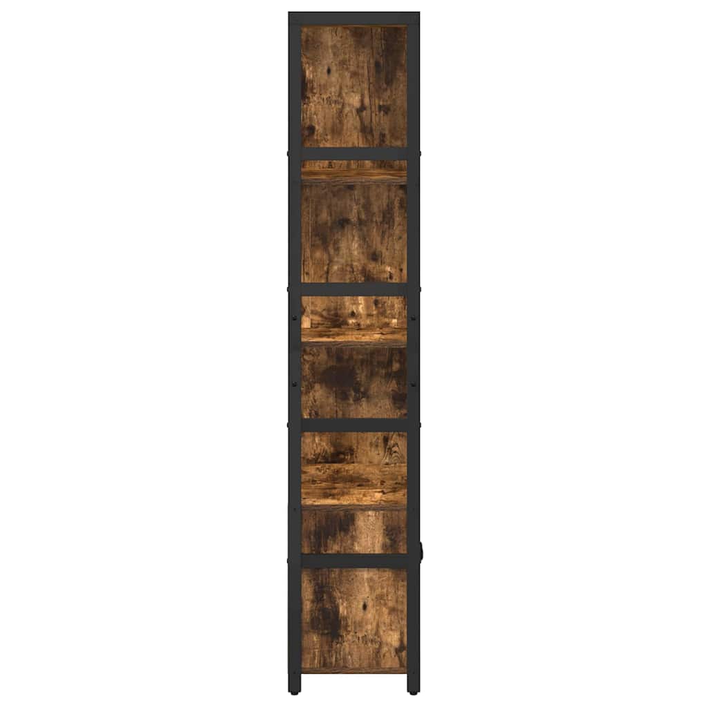 Bookshelf Smoked oak 80 x 30 x 155.5 cm Engineered wood