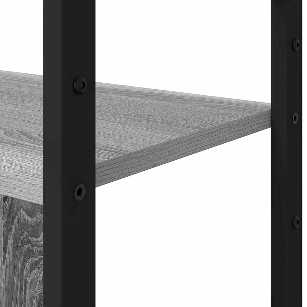 Bookshelf Grey sonoma 80 x 30 x 155.5 cm Engineered wood