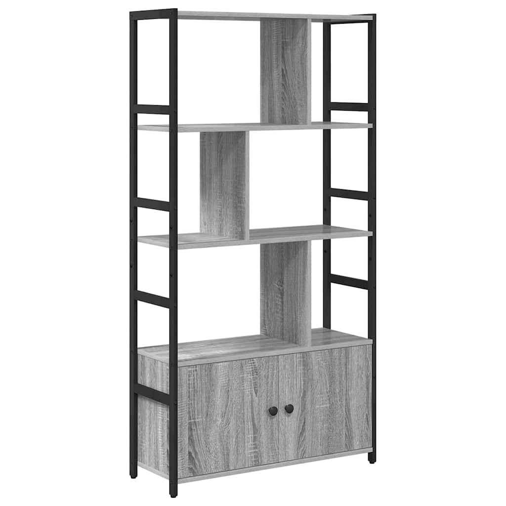Bookshelf Grey sonoma 80 x 30 x 155.5 cm Engineered wood