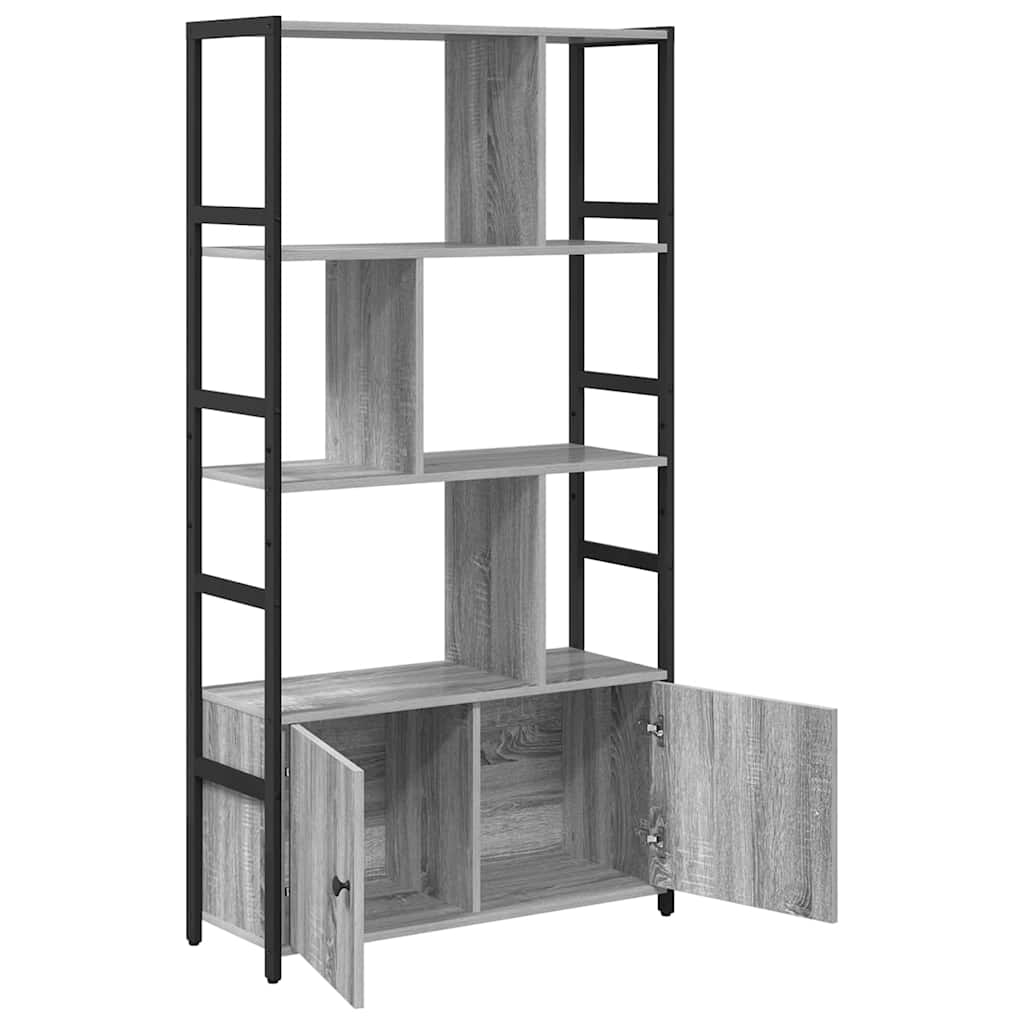 Bookshelf Grey sonoma 80 x 30 x 155.5 cm Engineered wood